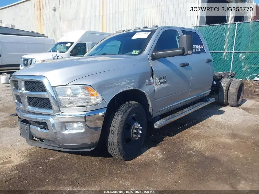 2018 Ram 3500 Tradesman/Slt/Laramie VIN: 3C7WRTCL3JG355770 Lot: 42603108