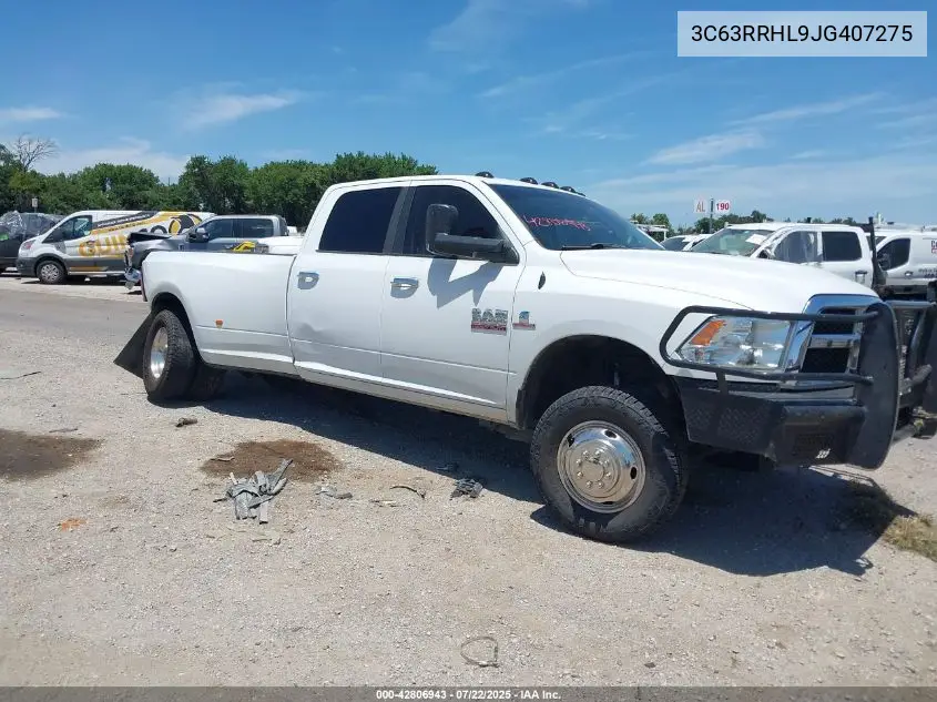 2018 Ram 3500 Slt 4X4 8' Box VIN: 3C63RRHL9JG407275 Lot: 42806943