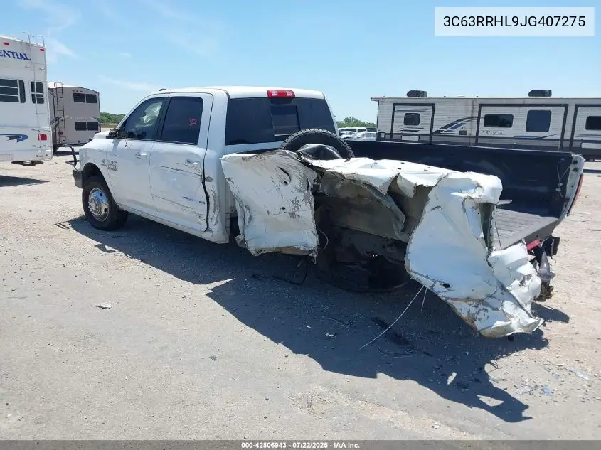 2018 Ram 3500 Slt 4X4 8' Box VIN: 3C63RRHL9JG407275 Lot: 42806943