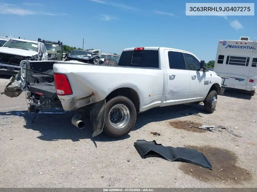 2018 Ram 3500 Slt 4X4 8' Box VIN: 3C63RRHL9JG407275 Lot: 42806943