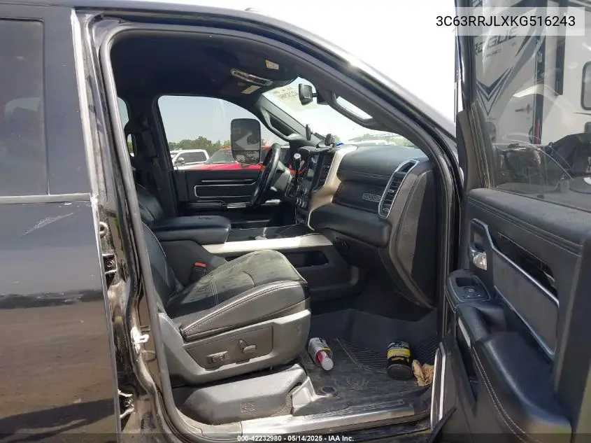 2019 Ram 3500 Laramie 4X4 8' Box VIN: 3C63RRJLXKG516243 Lot: 42232980