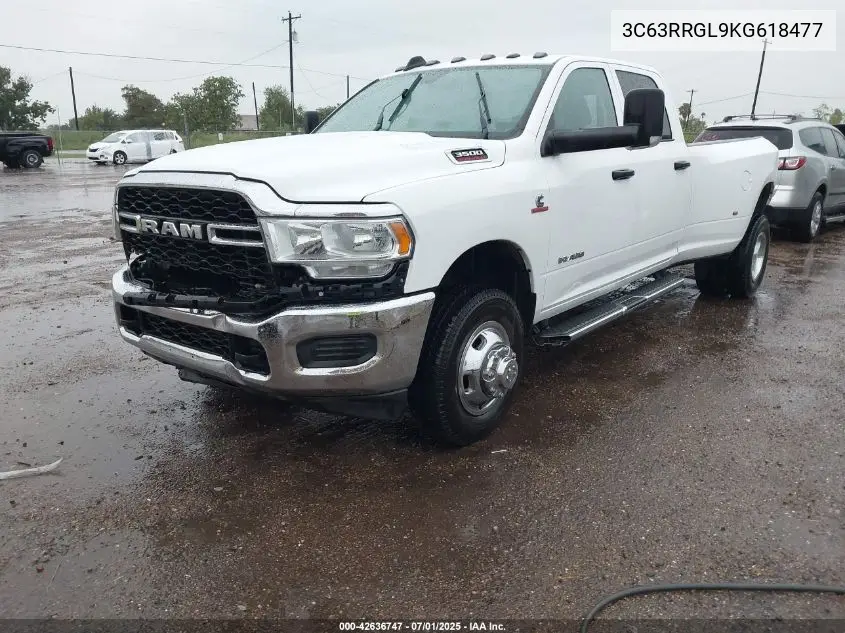 2019 Ram 3500 Tradesman 4X4 8' Box VIN: 3C63RRGL9KG618477 Lot: 42636747