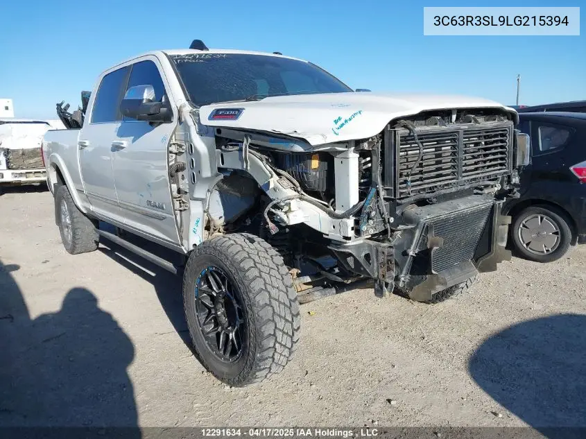 2020 Ram 3500 Limited VIN: 3C63R3SL9LG215394 Lot: 12291634