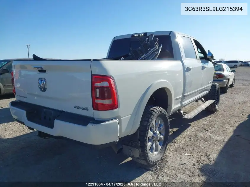 2020 Ram 3500 Limited VIN: 3C63R3SL9LG215394 Lot: 12291634