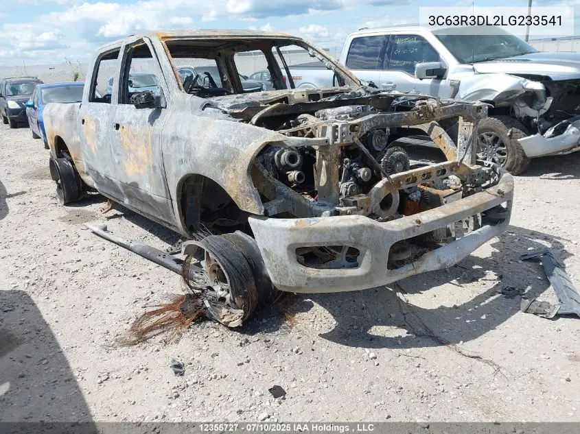 2020 Ram 3500 Big Horn VIN: 3C63R3DL2LG233541 Lot: 12355727