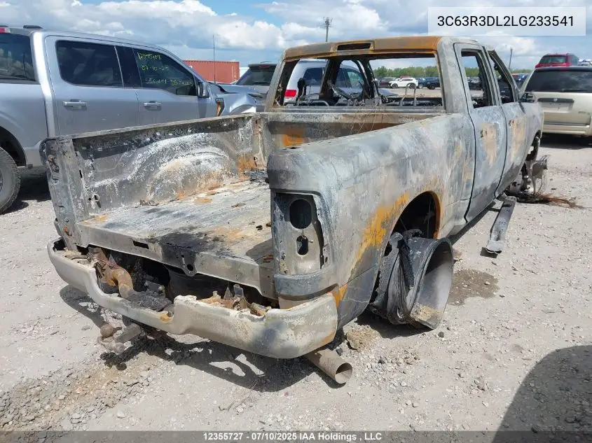 2020 Ram 3500 Big Horn VIN: 3C63R3DL2LG233541 Lot: 12355727