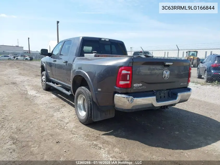 2020 Ram 3500 Laramie VIN: 3C63RRML9LG166844 Lot: 12360269