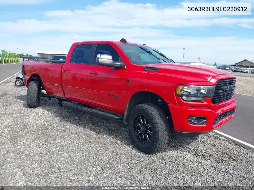 2020 Ram 3500 Big Horn 4X4 8' Box VIN: 3C63R3HL9LG220912 Lot: 42239452