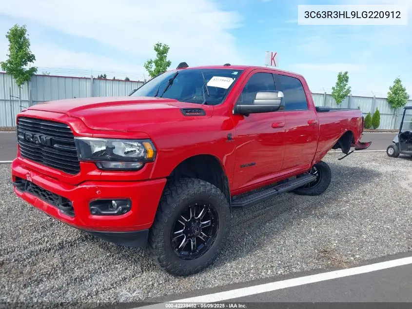 2020 Ram 3500 Big Horn 4X4 8' Box VIN: 3C63R3HL9LG220912 Lot: 42239452