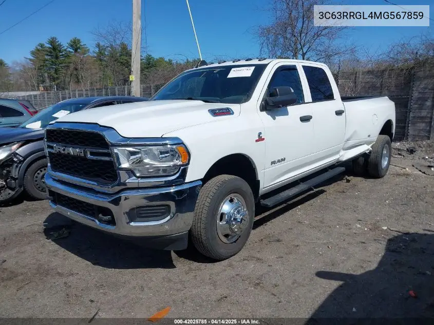 2021 Ram 3500 VIN: 3C63RRGL4MG567859 Lot: 42025785