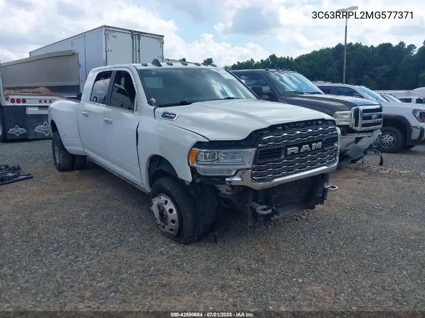 2021 Ram 3500 Limited 4X4 6'4 Box VIN: 3C63RRPL2MG577371 Lot: 42580684