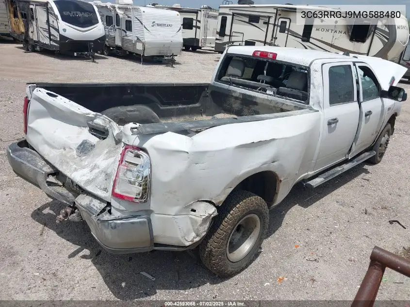 2021 Ram 3500 Tradesman 4X4 8' Box VIN: 3C63RRGJ9MG588480 Lot: 42593066