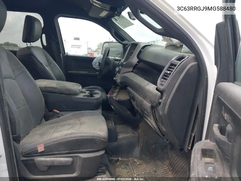 2021 Ram 3500 Tradesman 4X4 8' Box VIN: 3C63RRGJ9MG588480 Lot: 42593066
