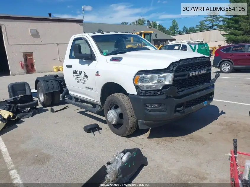 2021 Ram 3500 Chassis Tradesman/Slt VIN: 3C7WRTAL0MG554105 Lot: 42720929