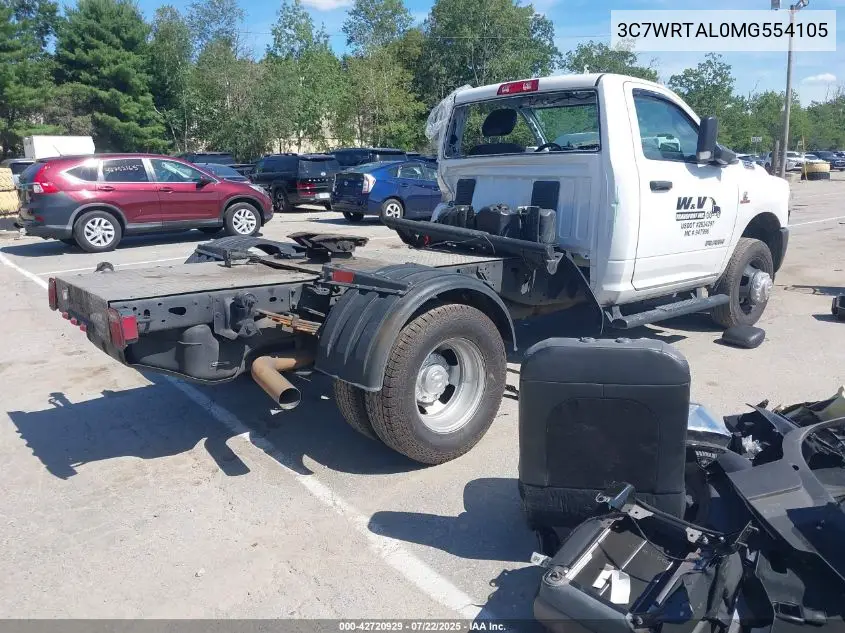 2021 Ram 3500 Chassis Tradesman/Slt VIN: 3C7WRTAL0MG554105 Lot: 42720929