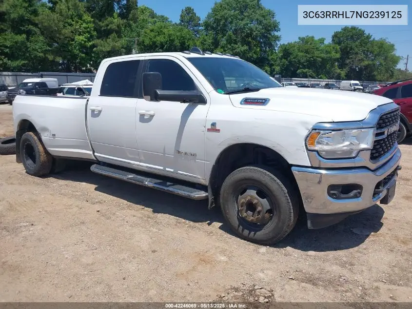 2022 Ram 3500 Lone Star 4X4 8' Box VIN: 3C63RRHL7NG239125 Lot: 42246069
