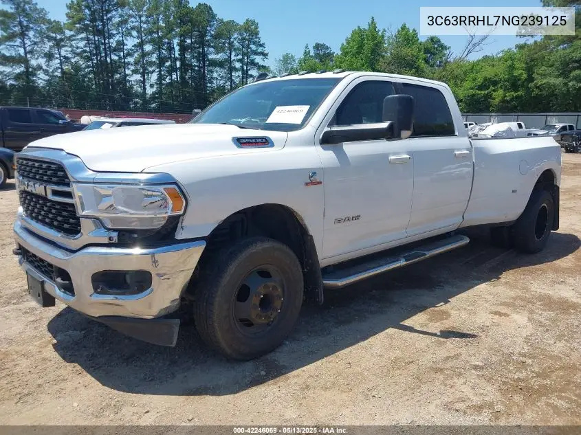 2022 Ram 3500 Lone Star 4X4 8' Box VIN: 3C63RRHL7NG239125 Lot: 42246069