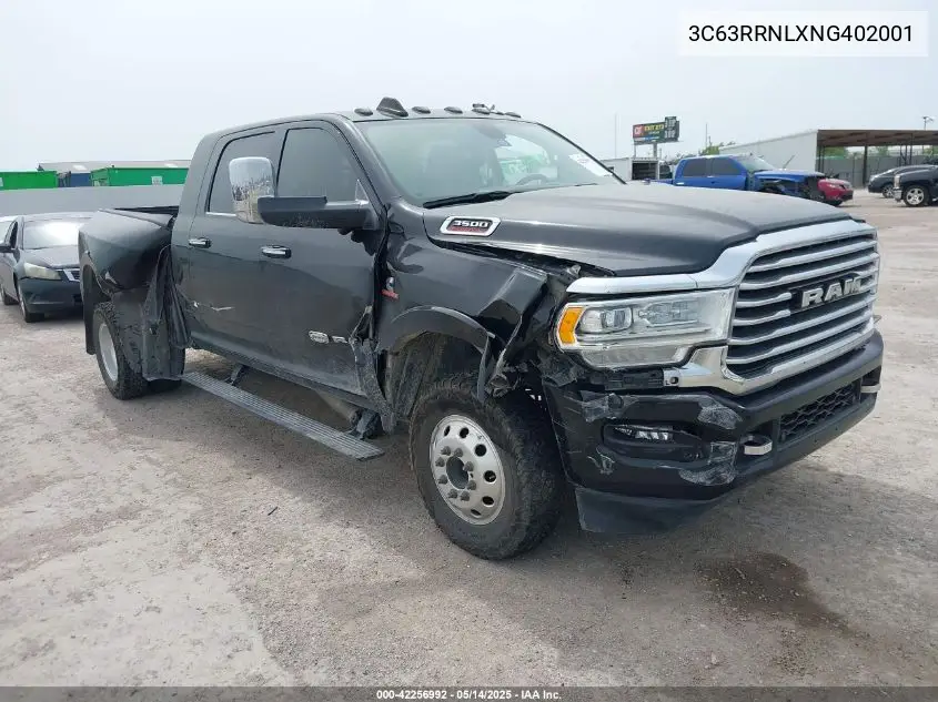 2022 Ram 3500 Limited Longhorn 4X4 6'4 Box VIN: 3C63RRNLXNG402001 Lot: 42256992