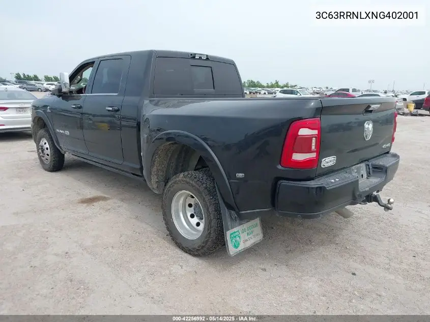 2022 Ram 3500 Limited Longhorn 4X4 6'4 Box VIN: 3C63RRNLXNG402001 Lot: 42256992