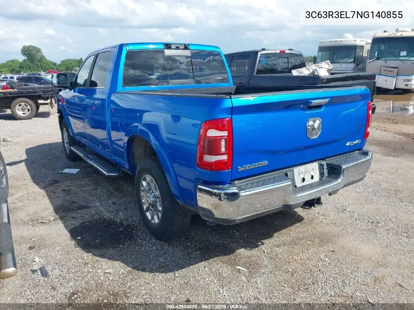 2022 Ram 3500 Laramie 4X4 6'4 Box VIN: 3C63R3EL7NG140855 Lot: 42604055
