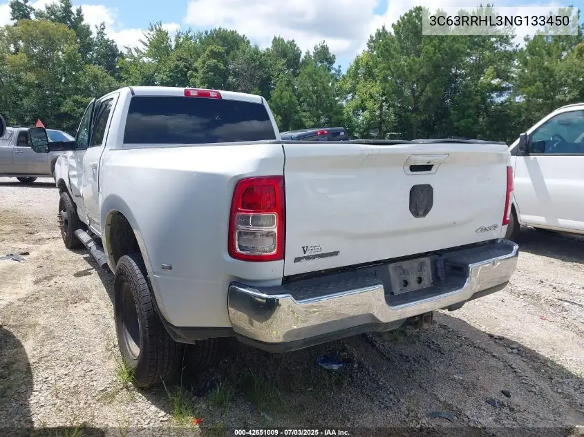 2022 Ram 3500 Big Horn 4X4 8' Box VIN: 3C63RRHL3NG133450 Lot: 42651009