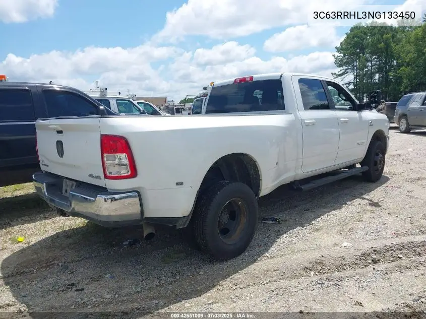 2022 Ram 3500 Big Horn 4X4 8' Box VIN: 3C63RRHL3NG133450 Lot: 42651009