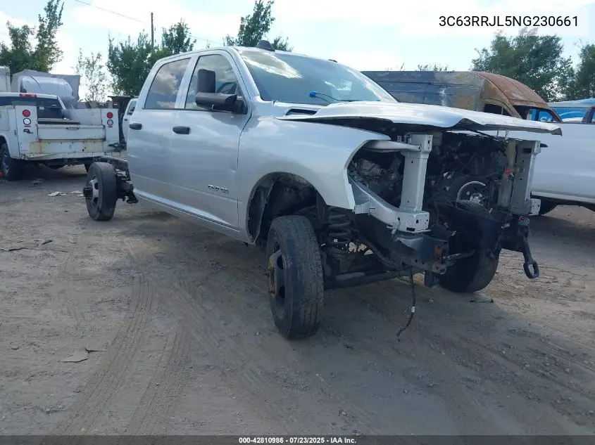 2022 Ram 3500 Laramie 4X4 8' Box VIN: 3C63RRJL5NG230661 Lot: 42810986