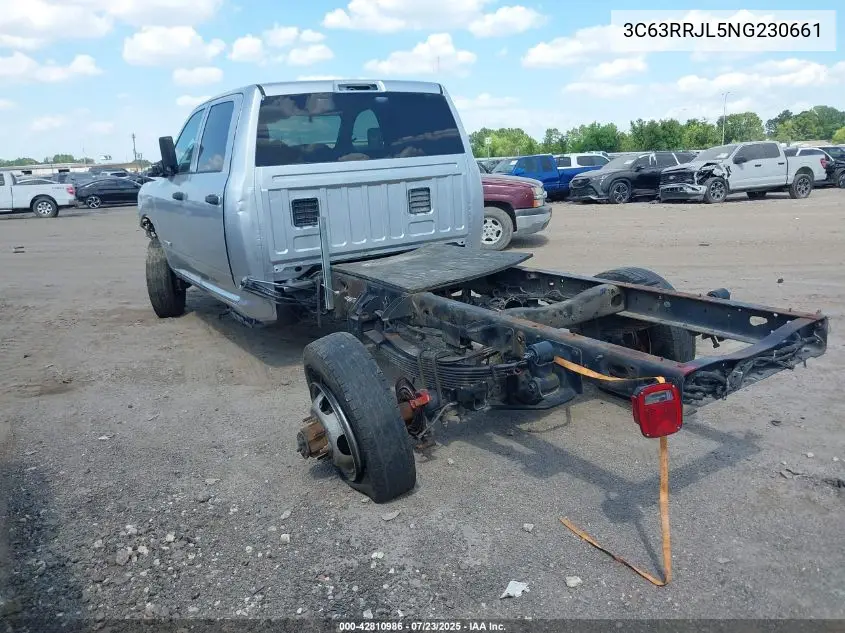 2022 Ram 3500 Laramie 4X4 8' Box VIN: 3C63RRJL5NG230661 Lot: 42810986