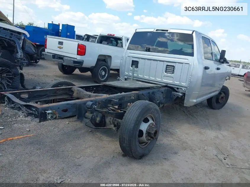 2022 Ram 3500 Laramie 4X4 8' Box VIN: 3C63RRJL5NG230661 Lot: 42810986