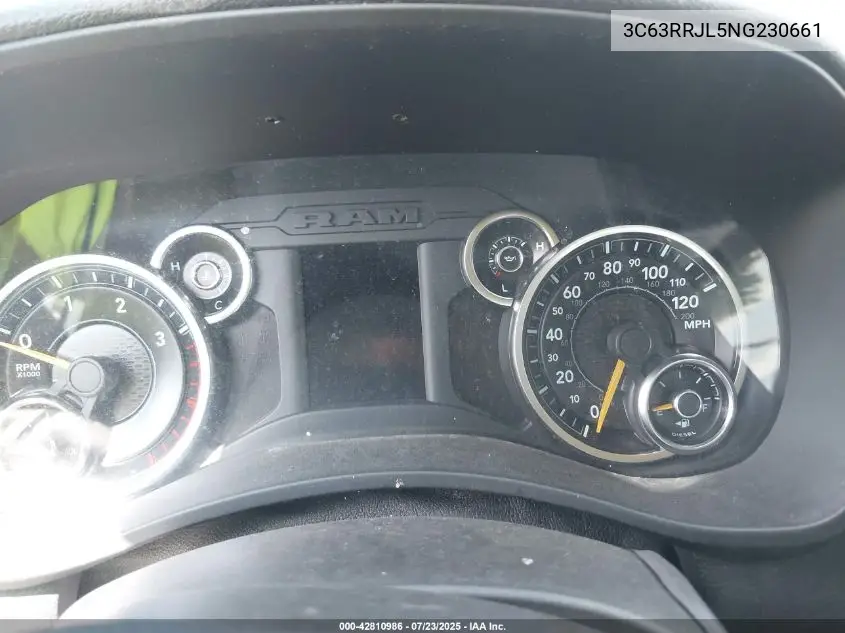 2022 Ram 3500 Laramie 4X4 8' Box VIN: 3C63RRJL5NG230661 Lot: 42810986