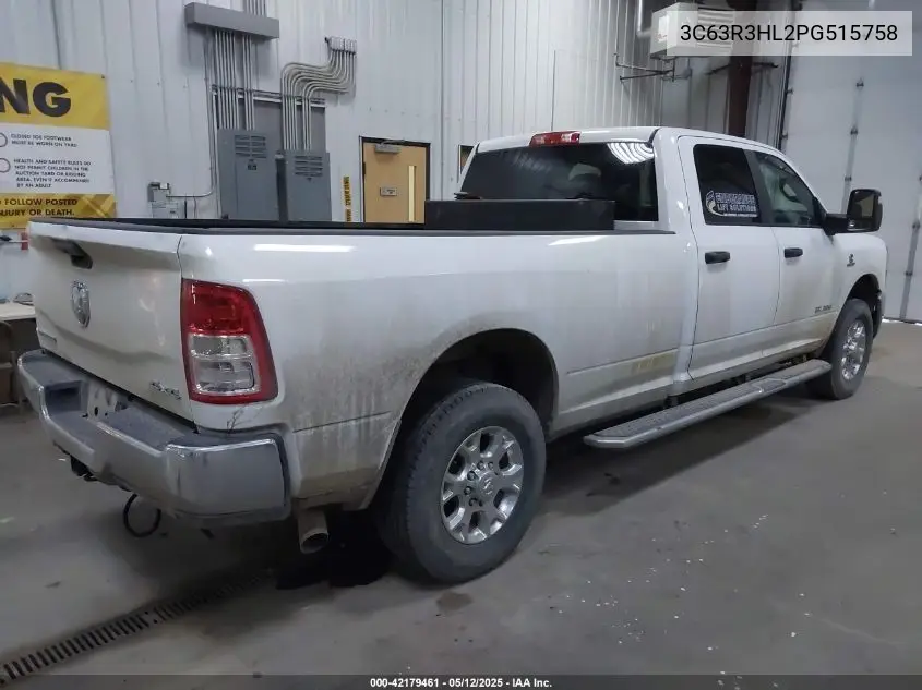 2023 Ram 3500 Big Horn 4X4 8' Box VIN: 3C63R3HL2PG515758 Lot: 42179461