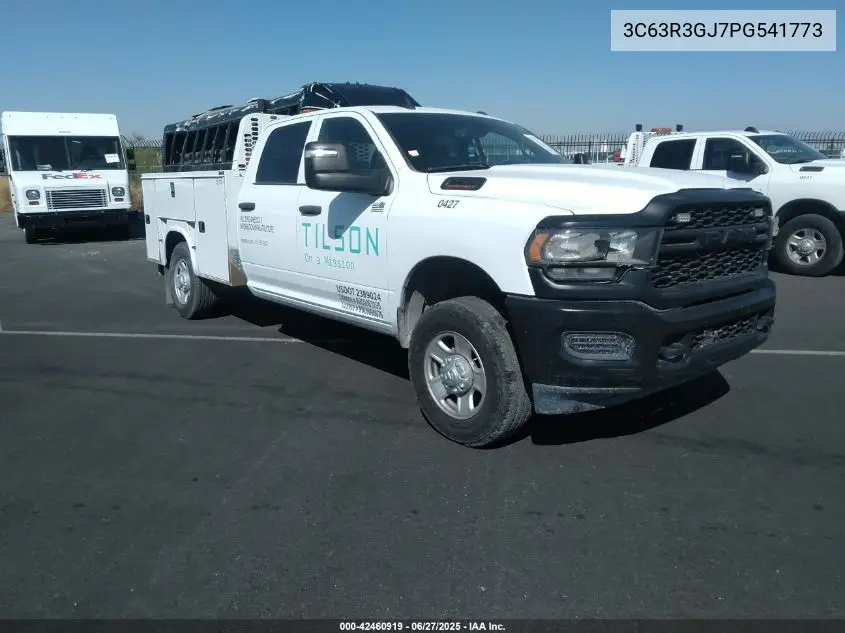 2023 Ram 3500 Tradesman 4X4 8' Box VIN: 3C63R3GJ7PG541773 Lot: 42460919