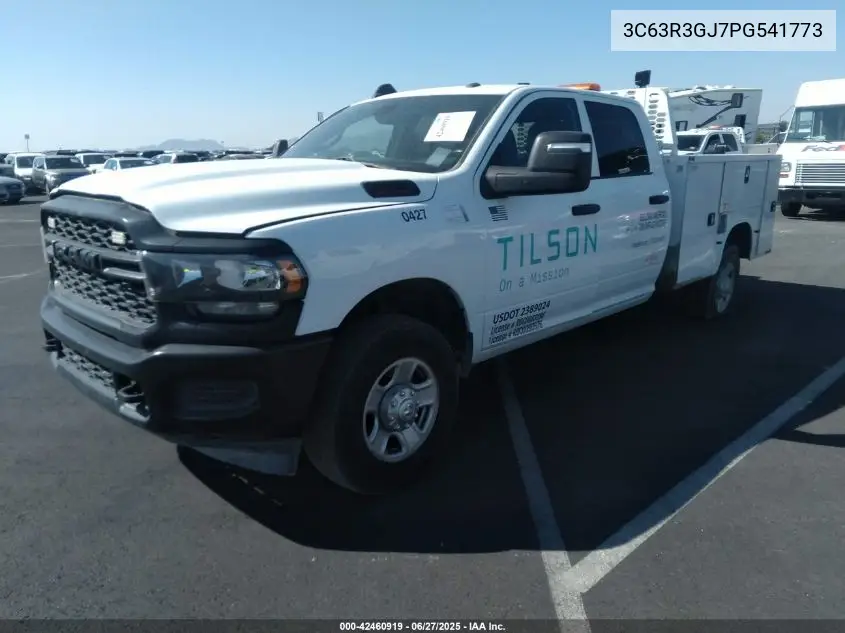 2023 Ram 3500 Tradesman 4X4 8' Box VIN: 3C63R3GJ7PG541773 Lot: 42460919