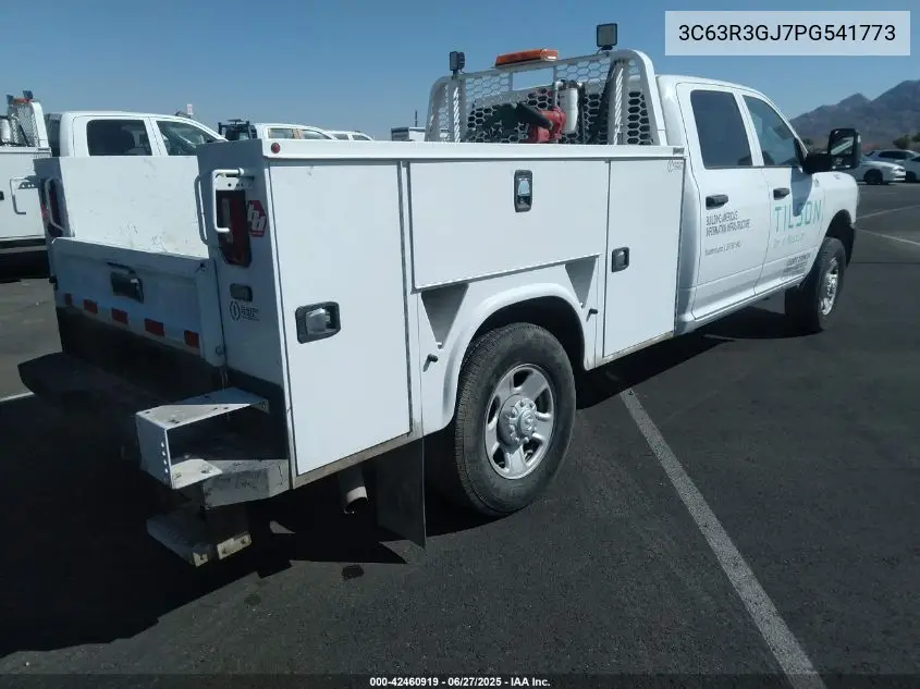 2023 Ram 3500 Tradesman 4X4 8' Box VIN: 3C63R3GJ7PG541773 Lot: 42460919