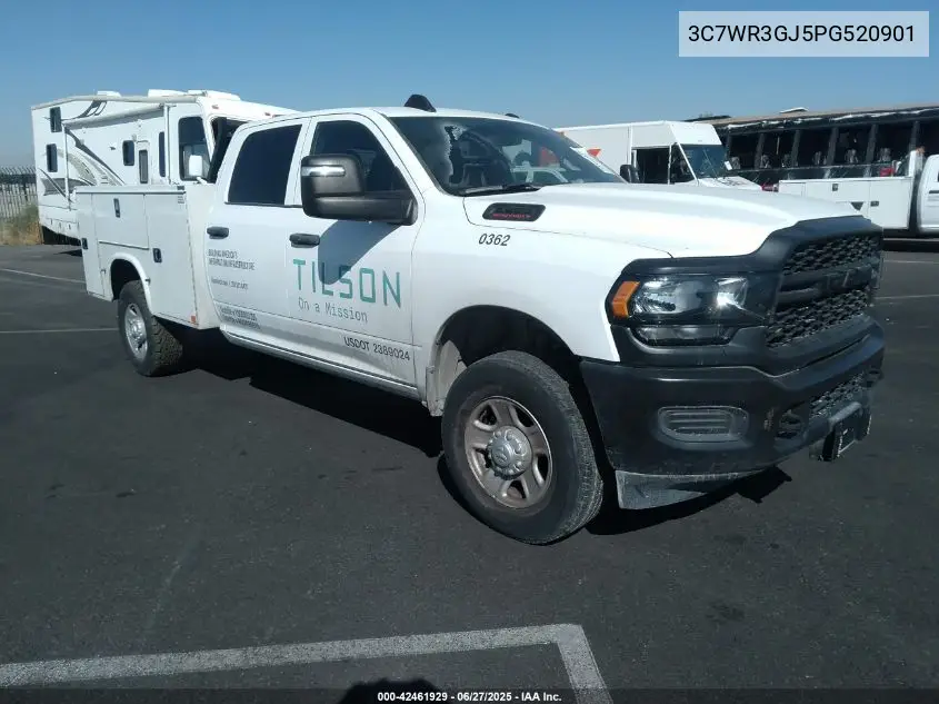 2023 Ram 3500 Tradesman 4X4 8' Box VIN: 3C7WR3GJ5PG520901 Lot: 42461929