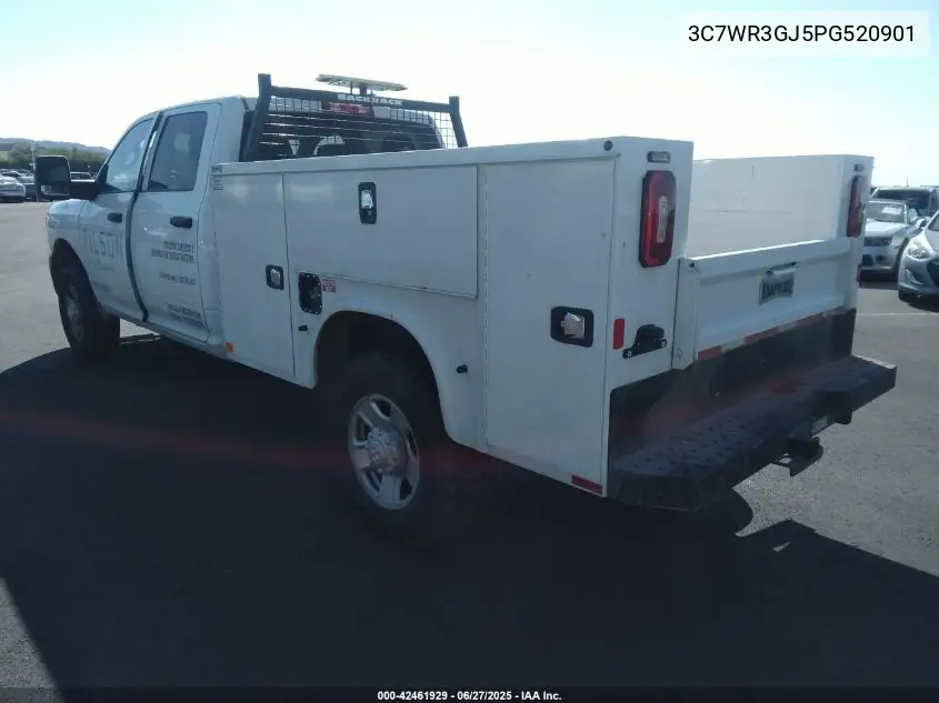 2023 Ram 3500 Tradesman 4X4 8' Box VIN: 3C7WR3GJ5PG520901 Lot: 42461929
