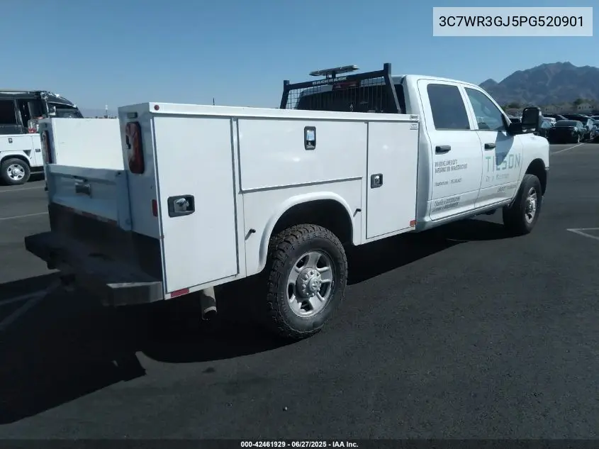 2023 Ram 3500 Tradesman 4X4 8' Box VIN: 3C7WR3GJ5PG520901 Lot: 42461929