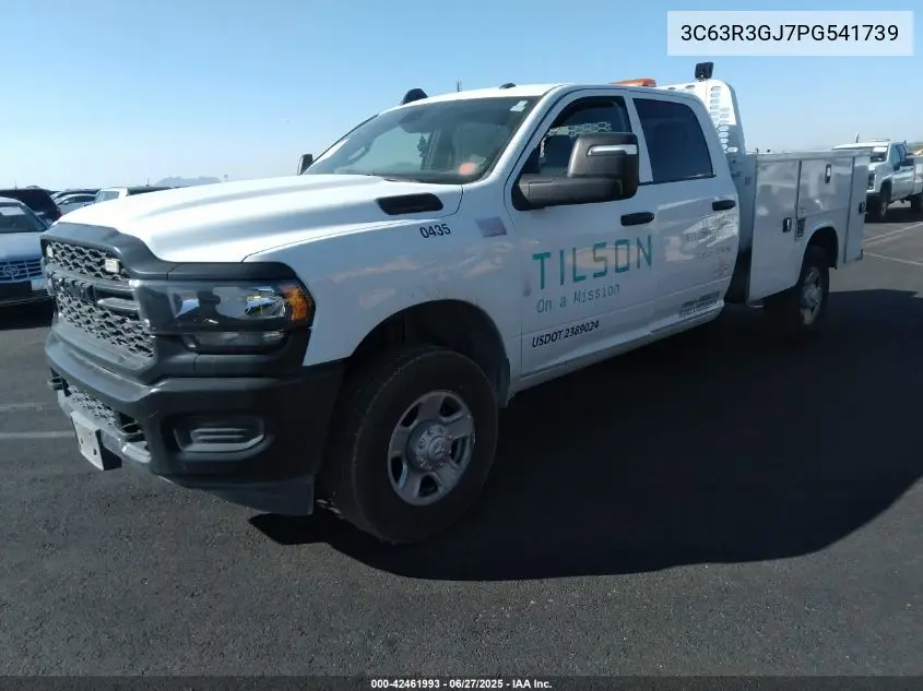 2023 Ram 3500 Tradesman 4X4 8' Box VIN: 3C63R3GJ7PG541739 Lot: 42461993