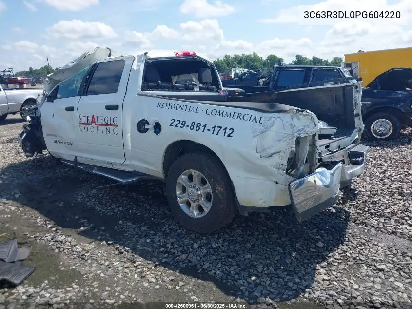 2023 Ram 3500 Big Horn 4X4 6'4 Box VIN: 3C63R3DL0PG604220 Lot: 42600951