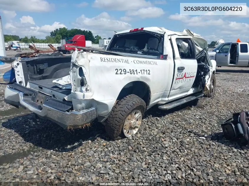 2023 Ram 3500 Big Horn 4X4 6'4 Box VIN: 3C63R3DL0PG604220 Lot: 42600951