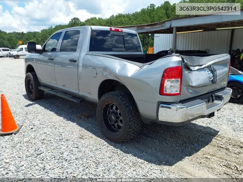 2023 Ram 3500 Tradesman 4X4 6'4 Box VIN: 3C63R3CL3PG542314 Lot: 42645224