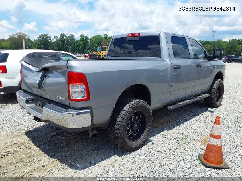 2023 Ram 3500 Tradesman 4X4 6'4 Box VIN: 3C63R3CL3PG542314 Lot: 42645224