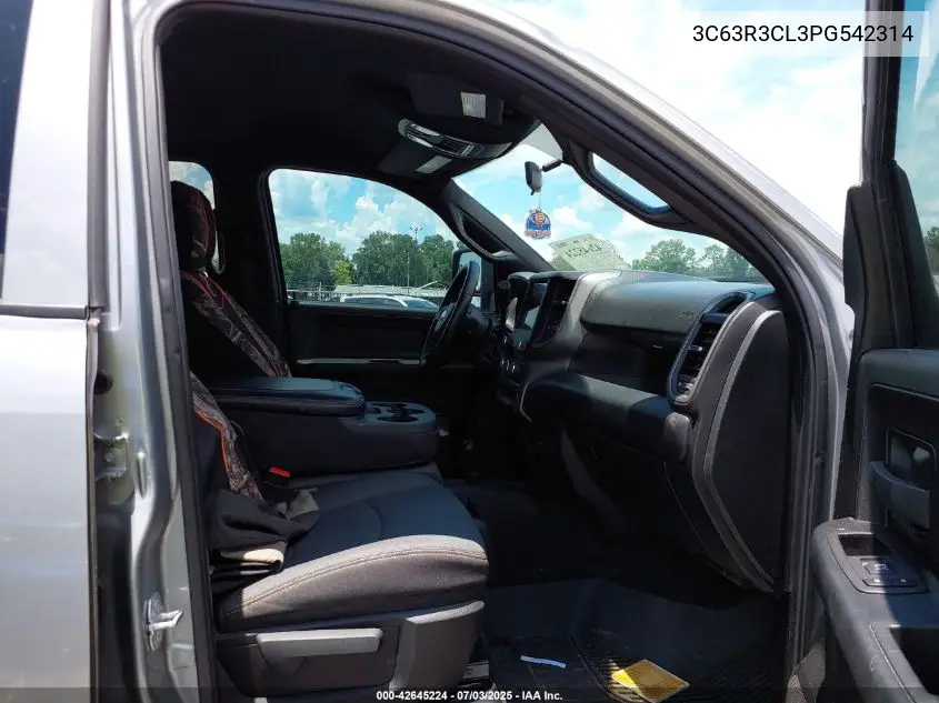 2023 Ram 3500 Tradesman 4X4 6'4 Box VIN: 3C63R3CL3PG542314 Lot: 42645224