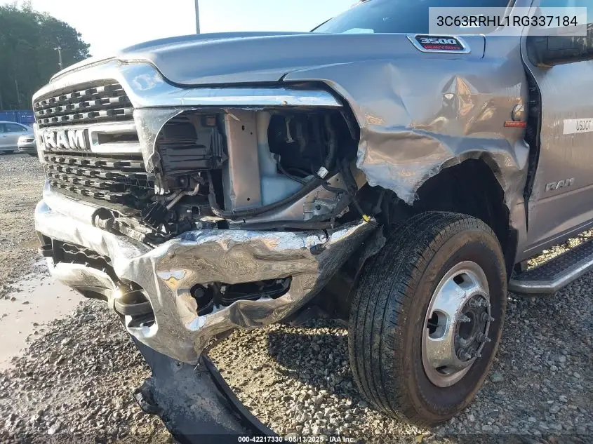 2024 Ram 3500 Big Horn 4X4 8' Box VIN: 3C63RRHL1RG337184 Lot: 42217330
