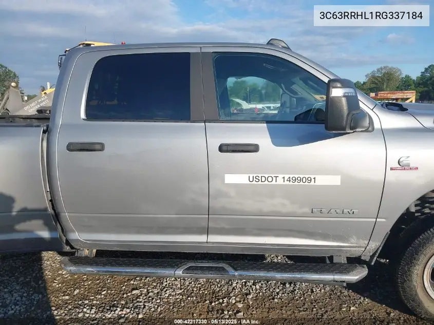 2024 Ram 3500 Big Horn 4X4 8' Box VIN: 3C63RRHL1RG337184 Lot: 42217330