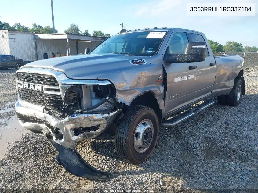 2024 Ram 3500 Big Horn 4X4 8' Box VIN: 3C63RRHL1RG337184 Lot: 42217330