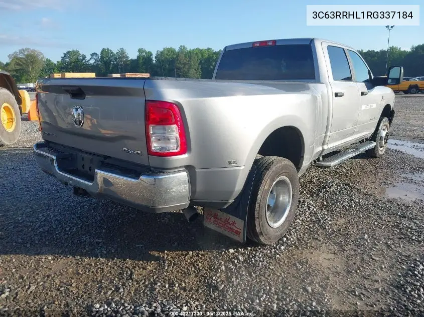 2024 Ram 3500 Big Horn 4X4 8' Box VIN: 3C63RRHL1RG337184 Lot: 42217330