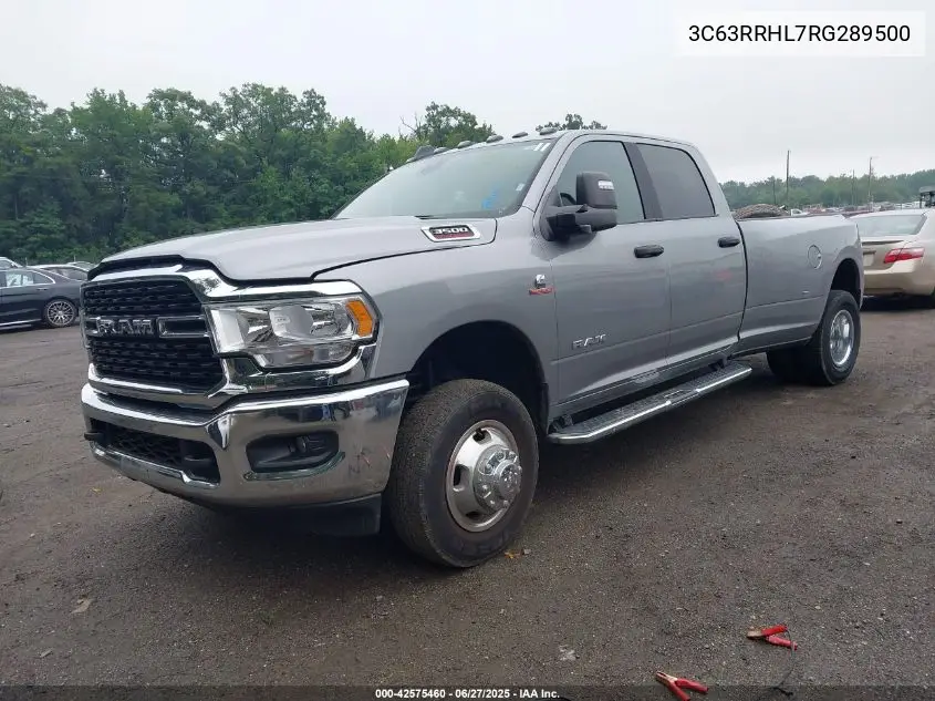 2024 Ram 3500 Big Horn 4X4 8' Box VIN: 3C63RRHL7RG289500 Lot: 42575460