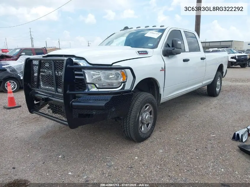 2024 Ram 3500 Tradesman VIN: 3C63R3GL8RG322292 Lot: 42661713