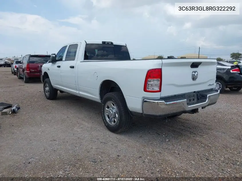 2024 Ram 3500 Tradesman VIN: 3C63R3GL8RG322292 Lot: 42661713